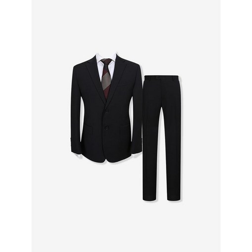 지이크 울 블렌디드 클래식핏 정장 세트 블랙 PIJAD2066 PIPAD2266
