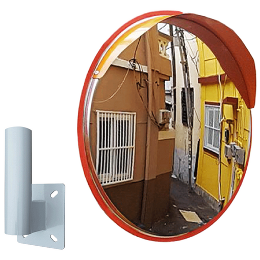 스텐반사경 1000파이 벽브라켓 세트, 1개, 반사경주황브라켓스틸