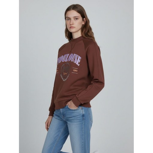 [백화점 정품] 온앤온 여성의류 프린팅 하이넥 맨투맨 티셔츠(JW2WEA63)