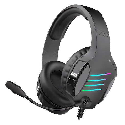 아이리버노이즈캔슬링 마이크 레이보우 LED USB 게이밍 헤드셋