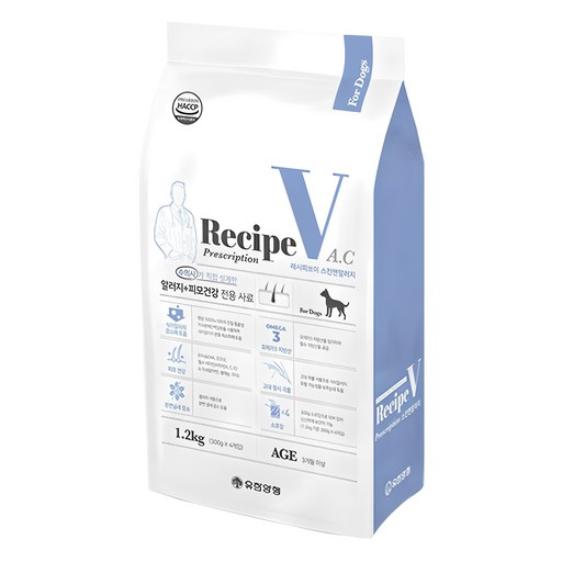 유한양행레시피브이 강아지 처방식사료 건강한 반려견을 위한 완벽한 선택
