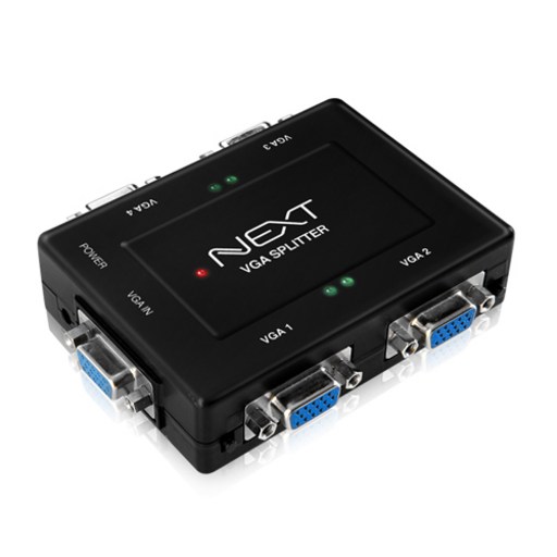 1:4 VGA RGB 모니터 분배기 개별스위치