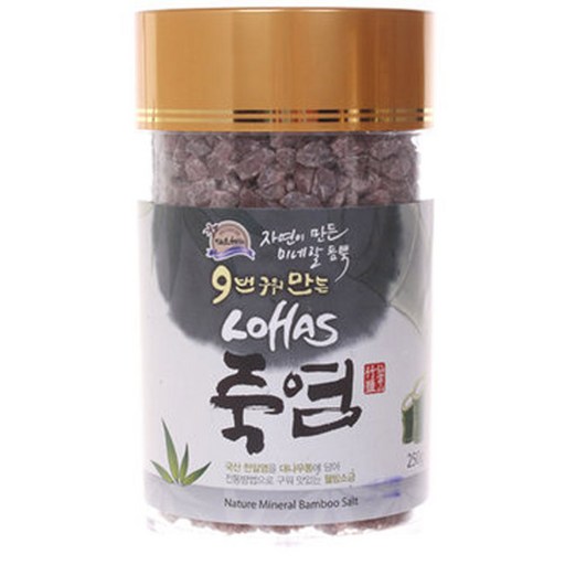 한국로하스식품 9번 구워 만든 로하스 알갱이 죽염
