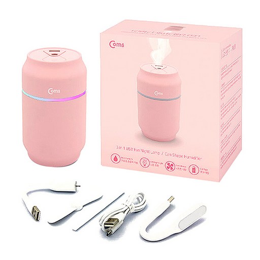 컴스 휴대용 저소음 초음파 USB 멀티 가습기