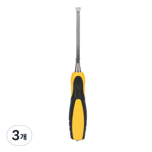 델리 툴즈 목공용 조각도 우드카빙 끌 블랙 + 옐로우 10 x 140 mm DL6238
