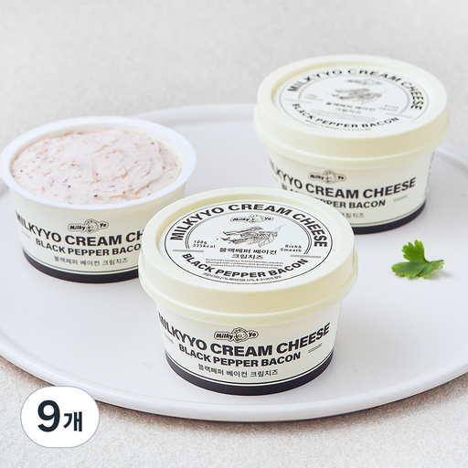 밀키요 크림치즈 블랙페퍼베이컨