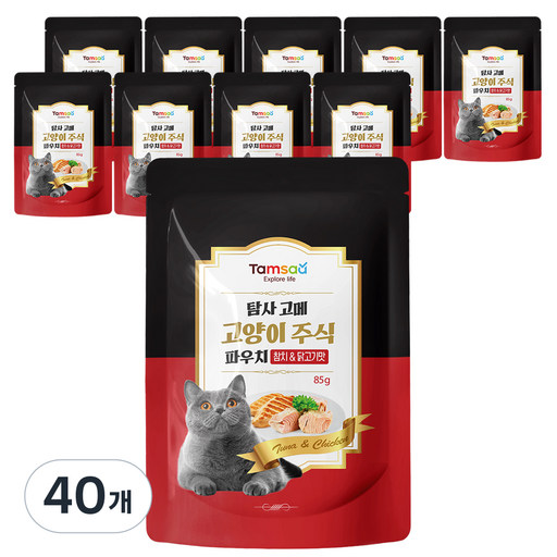 탐사 고양이 고메 주식 파우치