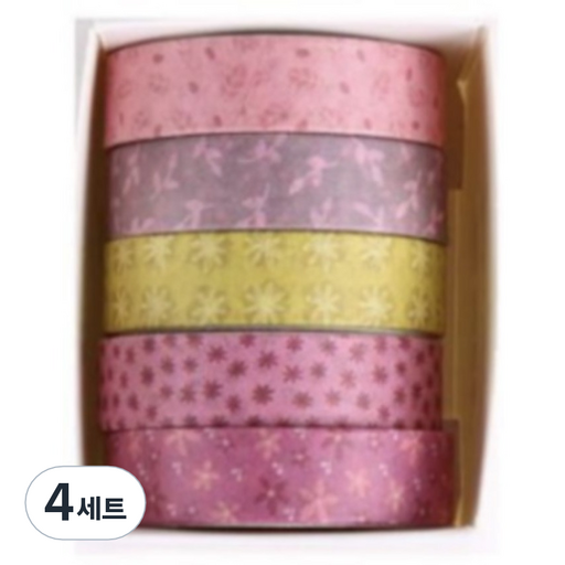 꼬까 자연 디자인 마스킹 테이프 5종 세트 09 하와이