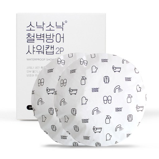 소낙소낙 철벽방어 샤워캡 26 x 26 x 0.5 cm