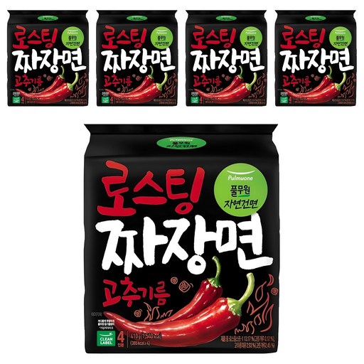 풀무원자연건면 고추기름 로스팅 짜장면 102.5g