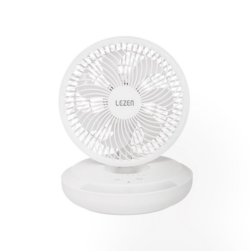 르젠 BLDC 분리세척 무드등 디자인 무선 탁상용 선풍기 LZEF-WL600