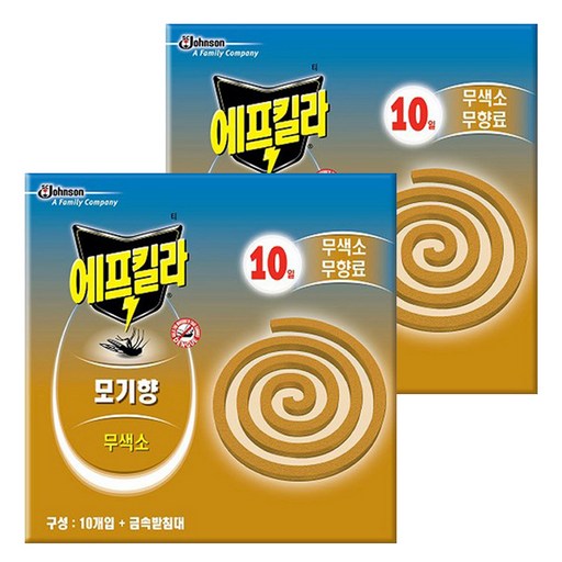 에프킬라 모기향 내추럴무향 10p