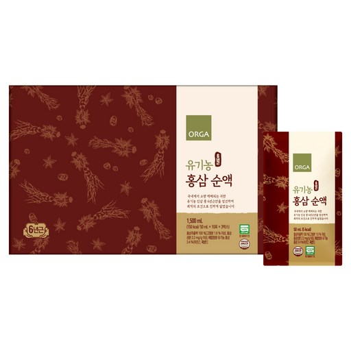 올가홀푸드 유기농 6년근 홍삼 순액