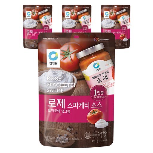 청정원 로제 스파게티소스 싱글파우치