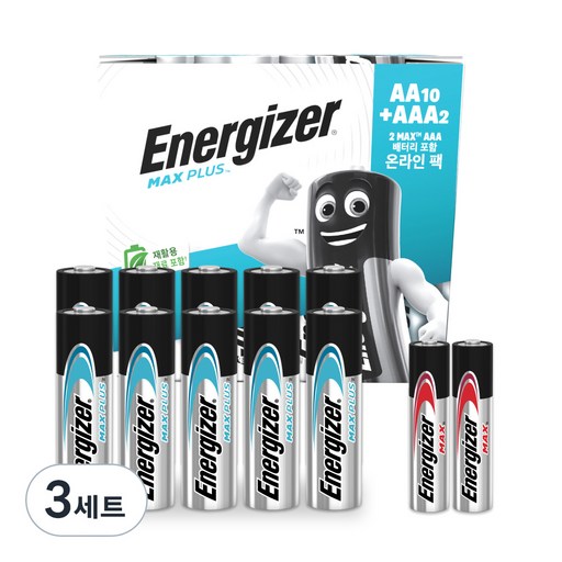 에너자이저 맥스플러스 기획팩 AA건전지 + 맥스 AAA건전지 세트