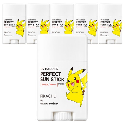벨먼 포켓몬 UV 선스틱 피카츄 SPF50+ PA++++