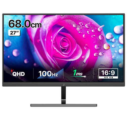 주연테크 QHD LED 모니터 IPS 100Hz FreeSync USB TypeC
