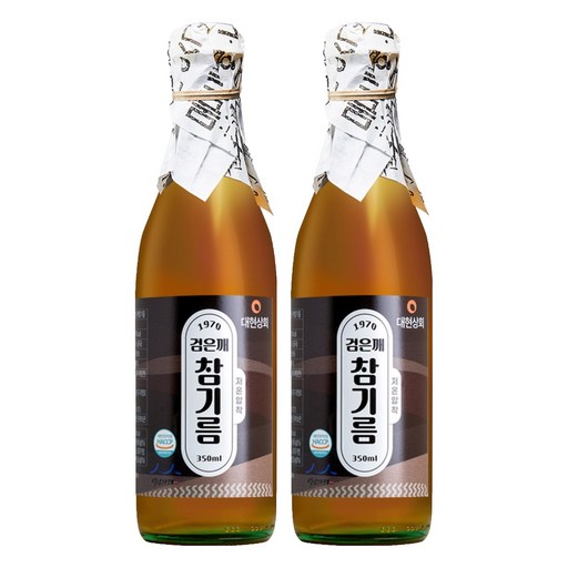 대현상회 저온압착 검은깨 참기름
