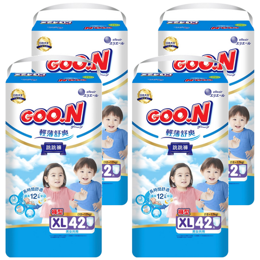 GOO.N 大王 輕薄舒爽 紙尿布 褲型 12~17kg 尿布款式隨機, XL, 168片