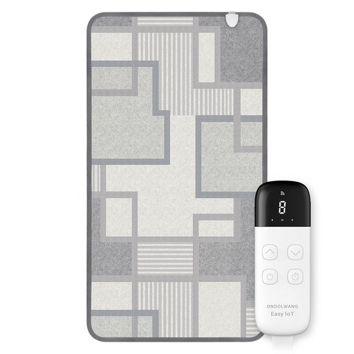 온돌왕 한일메디칼 IoT 탄소 모노륨매트 전기장판 모던그레이 CEL-170W