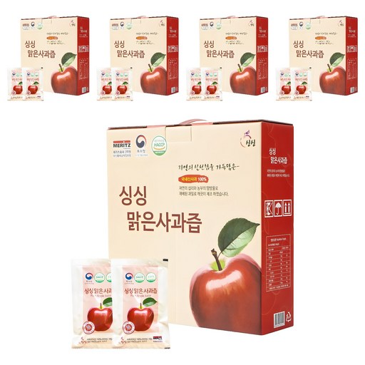 싱싱 맑은 사과즙 50p