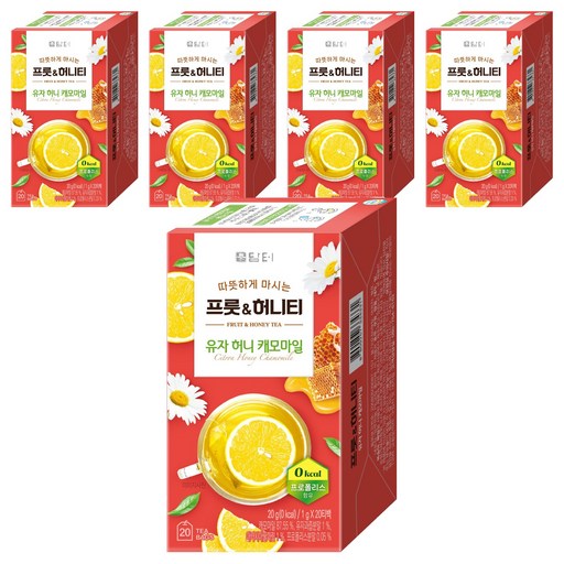 담터 프룻 허니티 유자 허니 캐모마일