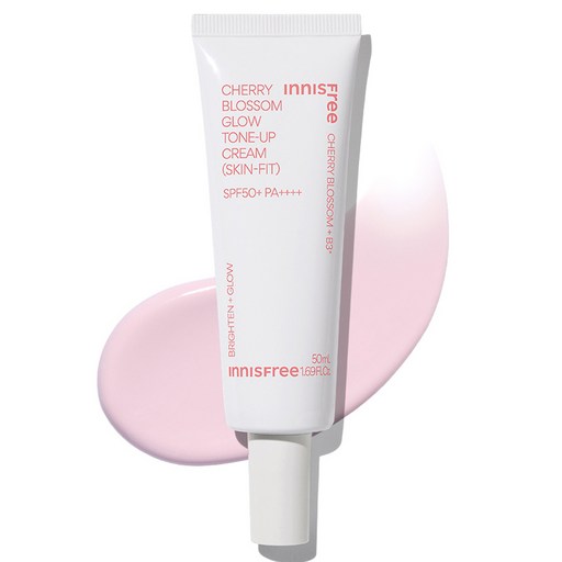 [비건뷰티] 이니스프리 New 왕벚꽃글로우스킨핏톤업크림 SPF50+ PA++++