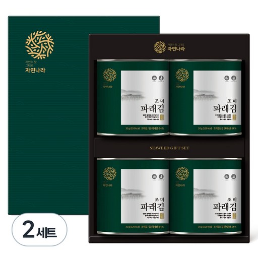 자연나라 파래 4캔 선물 세트 120g