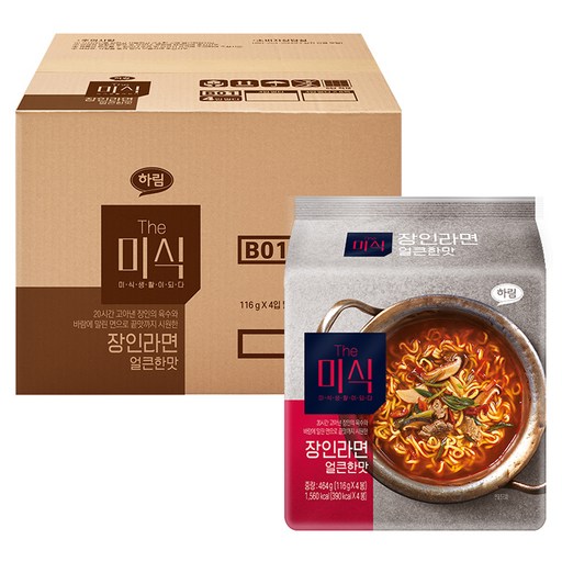 더미식 장인라면 얼큰한맛 116g
