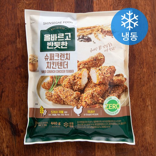 신세계푸드 올바르고 반듯한 슈퍼크런치 치킨텐더 (냉동)