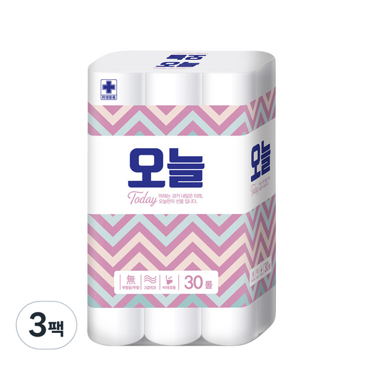 오늘 무형광 3겹 화장지 18m