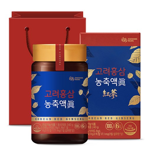 대상웰라이프 고려홍삼 농축액 진 + 쇼핑백