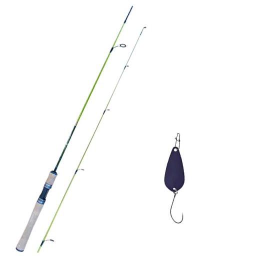 원다 예그린 스피닝릴 루어 낚싯대 562L + 다미끼 피카 스푼 메탈지그 루어 A TYPE 2.8g 014 TITAN BLUE