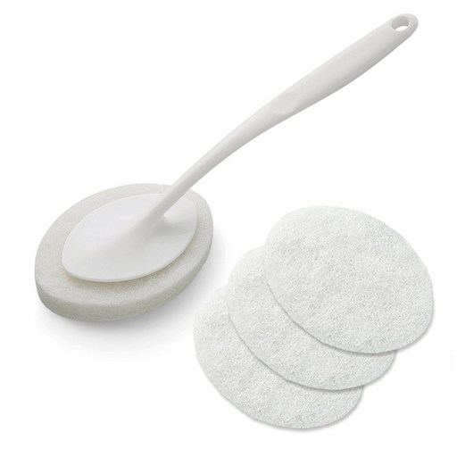 모나코올리브 밀크폼 핸디형 브러쉬 + 리필용 수세미 3p