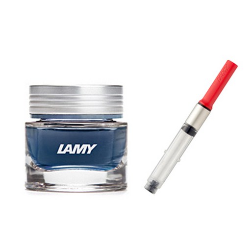 LAMY 병잉크 프리미엄 크리스탈 컨버터 세트 30ml T53 Z28 문서보존용 잉크