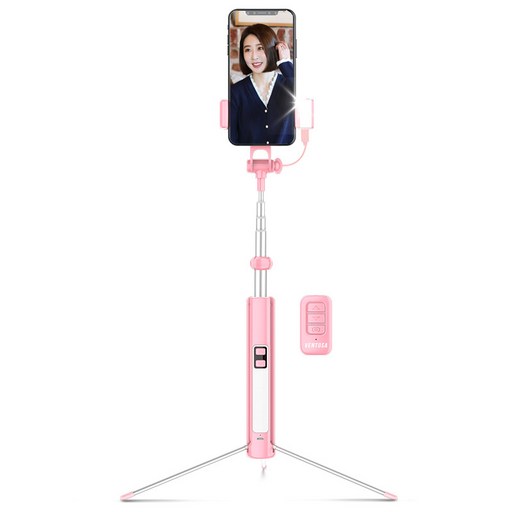 벤토사 인싸카봉 LED 블루투스 라이트닝 셀카봉 삼각대 VTS-LED160
