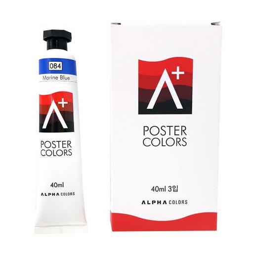 알파색채 포스터물감낱색 A+ 084 MarineBlue