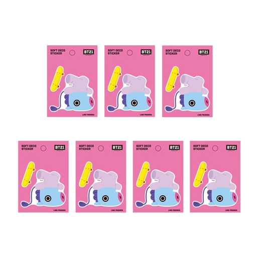 라인프렌즈 BT21 소프트 데코 스티커