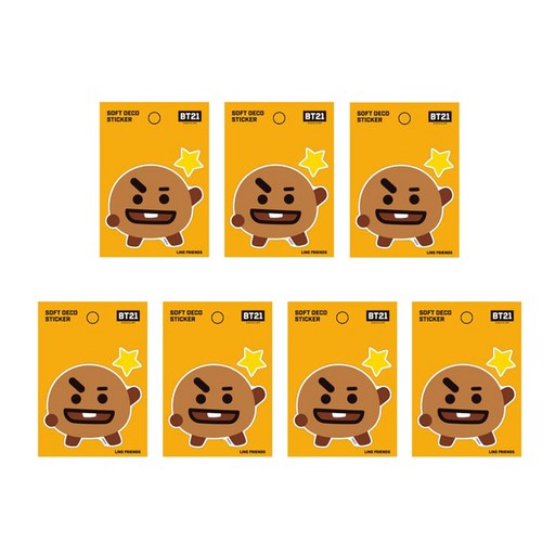 라인프렌즈 BT21 소프트 데코 스티커