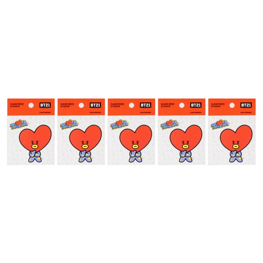 라인프렌즈 BT21 클리어 데코 스티커 2탄