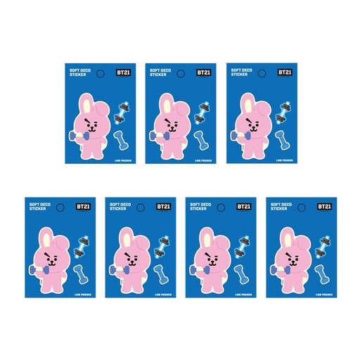 라인프렌즈 BT21 소프트 데코 스티커