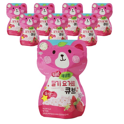 오가닉스토리 푸름맘 새콤한 큐브 유아간식 16g