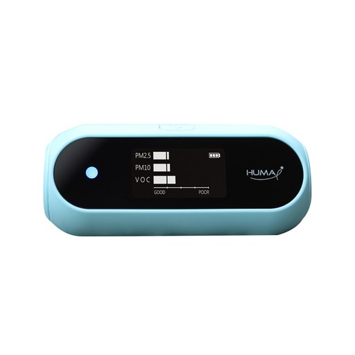 휴마아이 휴대용 미세먼지 VOC 측정기 스카이블루 HI-120A