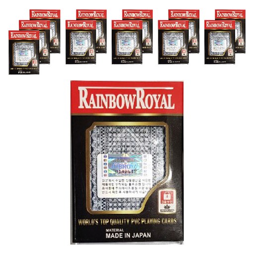 RAINBOWROYAL 플레잉 카드 3중 보안 전문가용 트럼프 12p