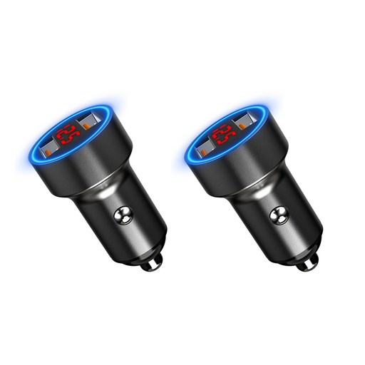 유커머스 QC3.0 2포트 시거잭 차량용 고속충전기