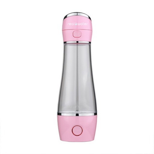 리얼워터 지능형 고농도 수소수 텀블러 PINK + 파우치 + 구연산