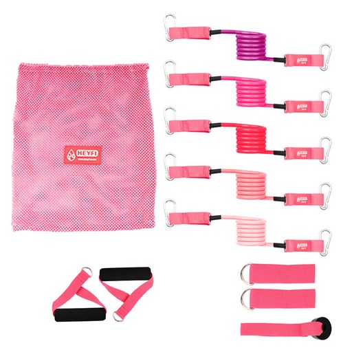 헤이피 튜빙밴드 5종 + 홈 kit 3종 + 메쉬 파우치