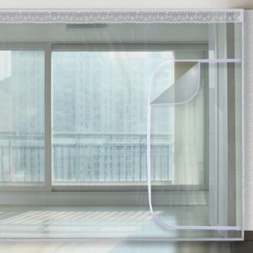 다샵 베란다형 지퍼식 방풍비닐 바람막이 에어캡 350 x 190 cm + 찍찍이테이프 12p