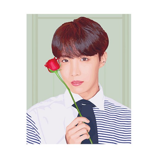 BTS DIY 페인팅 40 x 50 cm