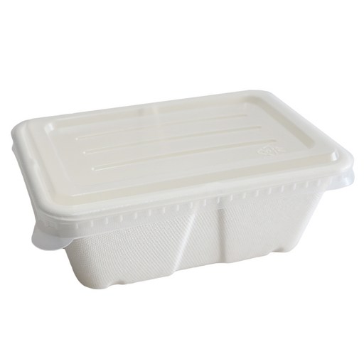new 펄프 도시락 950ml x 100p + PP 뚜껑 100p 세트